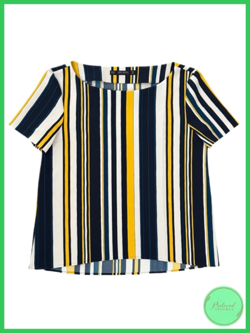 ZARA Basic Collection Multicolor Striped Top - Picture 2 of 6